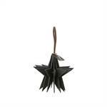 Lübech Living Felt Star ornament hanging black - Fransenhome